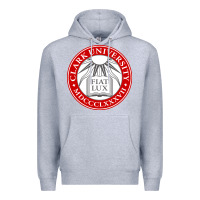 Heather Grey clark university Premium Hoodie - artisFamous