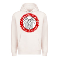 Pale Pink clark university Premium Hoodie - artisFamous