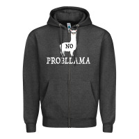 Charcoal Heather No Problama Zipper Hoodie - Bettercallsaul