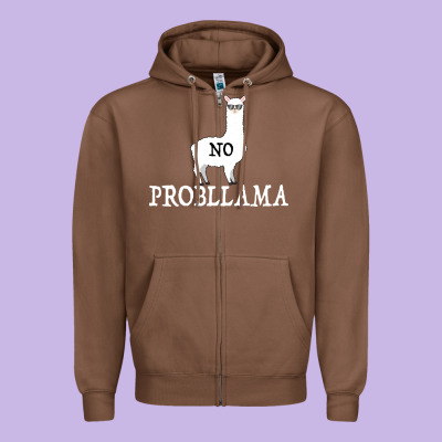 No Problama Zipper Hoodie Designed By Bettercallsaul