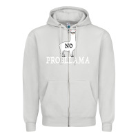 Dove Grey No Problama Zipper Hoodie - Bettercallsaul