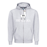 Heather Grey No Problama Zipper Hoodie - Bettercallsaul