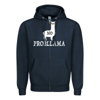 Navy No Problama Zipper Hoodie - Bettercallsaul