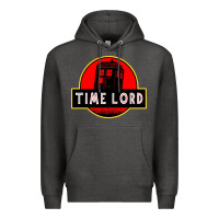 Charcoal Heather dr who park time lord Premium Hoodie - artisFamous