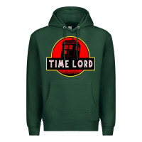 Sports Green dr who park time lord Premium Hoodie - artisFamous