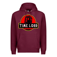 Burgundy dr who park time lord Premium Hoodie - artisFamous