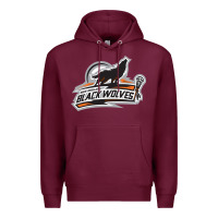 Burgundy new england black wolves Premium Hoodie - artisFamous