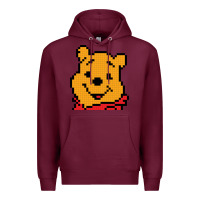 Burgundy pooh Premium Hoodie - artisFamous