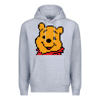 Heather Grey pooh Premium Hoodie - artisFamous