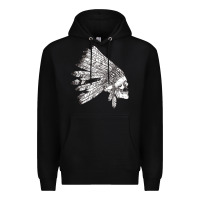 Black american indian Premium Hoodie - artisFamous