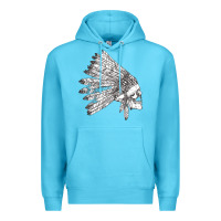 Ocean Blue american indian Premium Hoodie - artisFamous