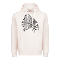 Pale Pink american indian Premium Hoodie - artisFamous