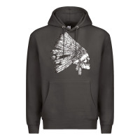 Smoke american indian Premium Hoodie - artisFamous