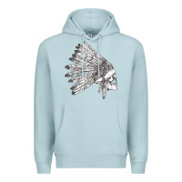 Blue Mist american indian Premium Hoodie - artisFamous