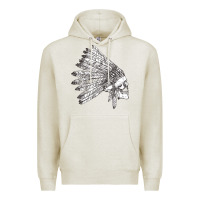 Oatmeal Heather american indian Premium Hoodie - artisFamous