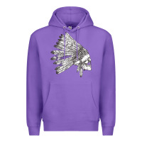 Purple american indian Premium Hoodie - artisFamous