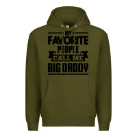 Army Green big daddy Premium Hoodie - artisFamous