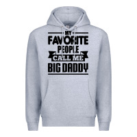 Heather Grey big daddy Premium Hoodie - artisFamous