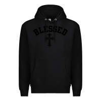 Black blessed christian christianity Premium Hoodie - artisFamous