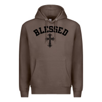 Coffee blessed christian christianity Premium Hoodie - artisFamous