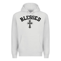 Dove Grey blessed christian christianity Premium Hoodie - artisFamous