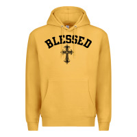 Mustard blessed christian christianity Premium Hoodie - artisFamous