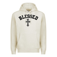 Oatmeal Heather blessed christian christianity Premium Hoodie - artisFamous