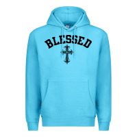 Ocean Blue blessed christian christianity Premium Hoodie - artisFamous