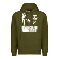 Army Green blues brothers belushi Premium Hoodie - artisFamous