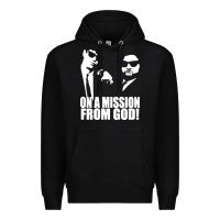 Black blues brothers belushi Premium Hoodie - artisFamous