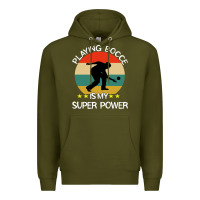 Army Green bocce super power boules sports Premium Hoodie - artisFamous