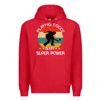 Red bocce super power boules sports Premium Hoodie - artisFamous