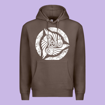 Celtic Trinity Knot Crow Spiritual Mandala Premium Hoodie Designed By Artisfamous