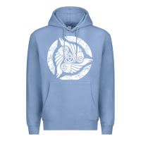 Colony Blue celtic trinity knot crow spiritual mandala Premium Hoodie - artisFamous