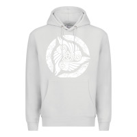 Dove Grey celtic trinity knot crow spiritual mandala Premium Hoodie - artisFamous