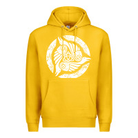 Lemon celtic trinity knot crow spiritual mandala Premium Hoodie - artisFamous