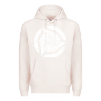 Pale Pink celtic trinity knot crow spiritual mandala Premium Hoodie - artisFamous