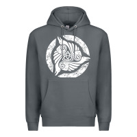 Rock celtic trinity knot crow spiritual mandala Premium Hoodie - artisFamous
