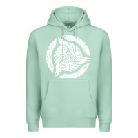 Seafoam celtic trinity knot crow spiritual mandala Premium Hoodie - artisFamous