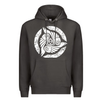 Smoke celtic trinity knot crow spiritual mandala Premium Hoodie - artisFamous