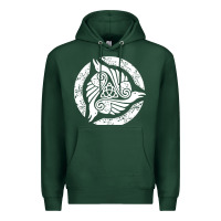 Sports Green celtic trinity knot crow spiritual mandala Premium Hoodie - artisFamous