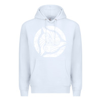 White celtic trinity knot crow spiritual mandala Premium Hoodie - artisFamous