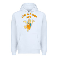 White yabba dabba doo Premium Hoodie - artisFamous