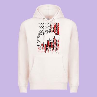 Usa Utv Rzr Racing Premium Hoodie Designed By Artisfamous
