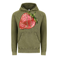 Vintage Olive strawberry Vintage Hoodie - BarkalooDesign