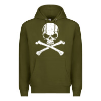 Army Green pirates adults pirates skull crossbones beard Premium Hoodie - artisFamous