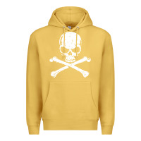 Antique Gold pirates adults pirates skull crossbones beard Premium Hoodie - artisFamous