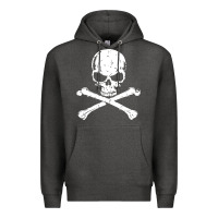 Charcoal Heather pirates adults pirates skull crossbones beard Premium Hoodie - artisFamous
