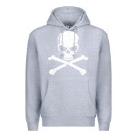 Heather Grey pirates adults pirates skull crossbones beard Premium Hoodie - artisFamous