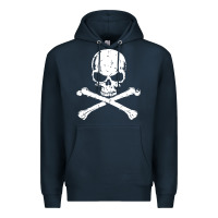 Navy pirates adults pirates skull crossbones beard Premium Hoodie - artisFamous